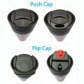 2 in 1 Doppelwand Tritan Trinkflasche Flip Cap